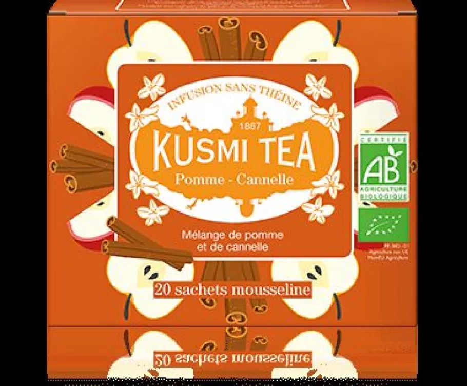 Caffeine-free | Rooibos-Kusmi Tea Apple-CinnamonHerbal tea apple, cinnamon