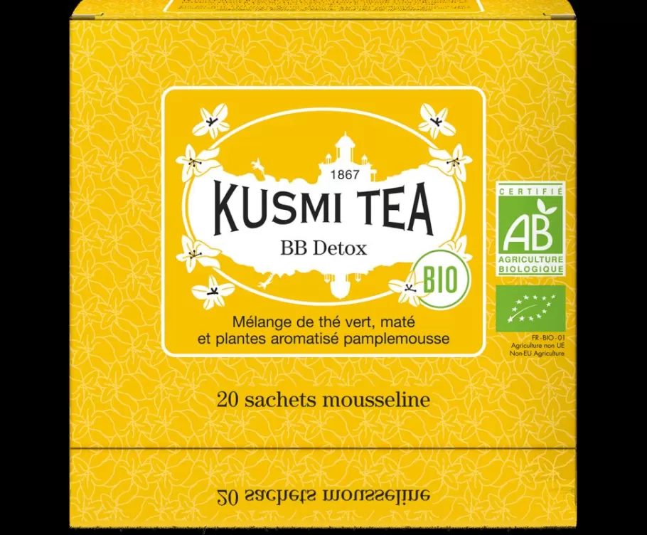 Organic Tea | Green Tea-Kusmi Tea BB Detox Green tea, mate, grapefruit