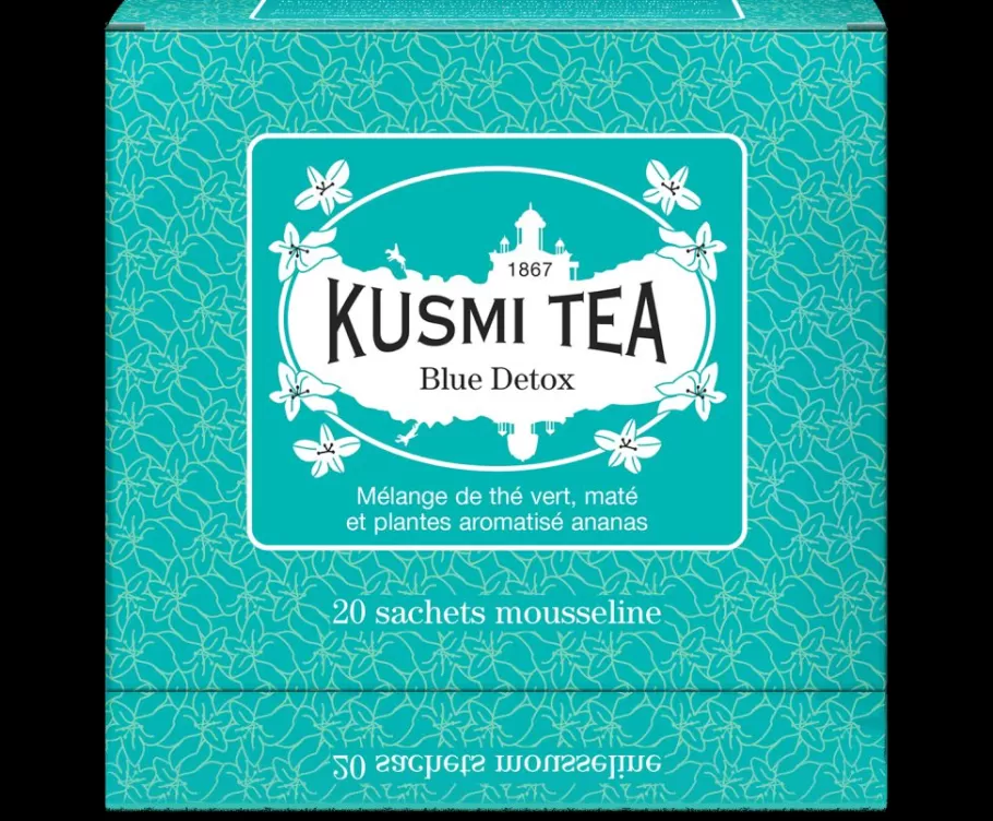 Green Tea | Rooibos-Kusmi Tea Blue DetoxGreen tea, mate, pineapple