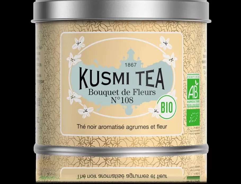 Organic Tea | Black Tea-Kusmi Tea Bouquet of Flowers N°108 Earl Grey black tea, flowers