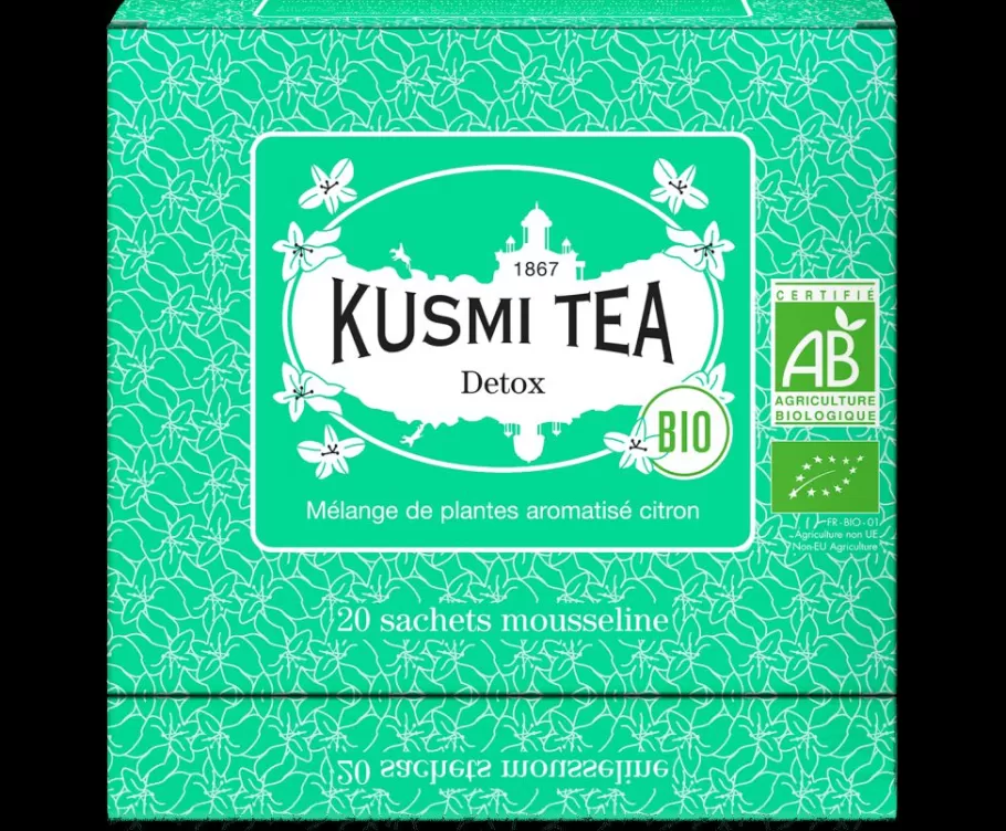 Organic Tea | Green Tea-Kusmi Tea Detox Green tea, yerba mate, lemon