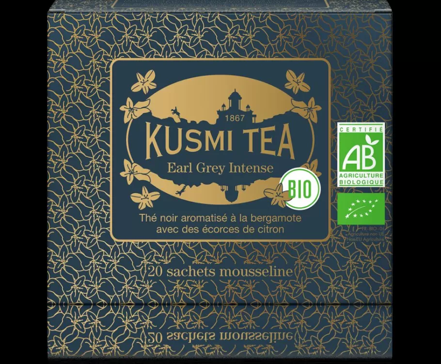 Organic Tea | Black Tea-Kusmi Tea Earl Grey Intense Black tea, bergamot, lemon