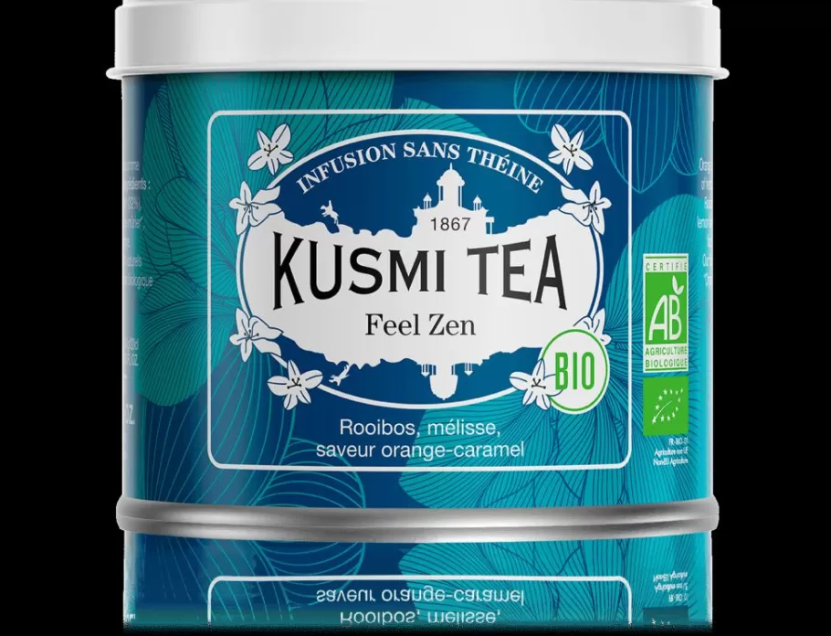 Caffeine-free | Organic Tea-Kusmi Tea Feel Zen Rooibos, apple, lemon balm