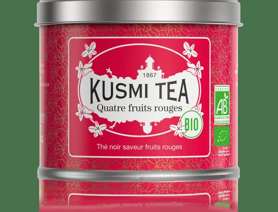 Organic Tea | Black Tea-Kusmi Tea Four Red Fruits Black tea, red berries