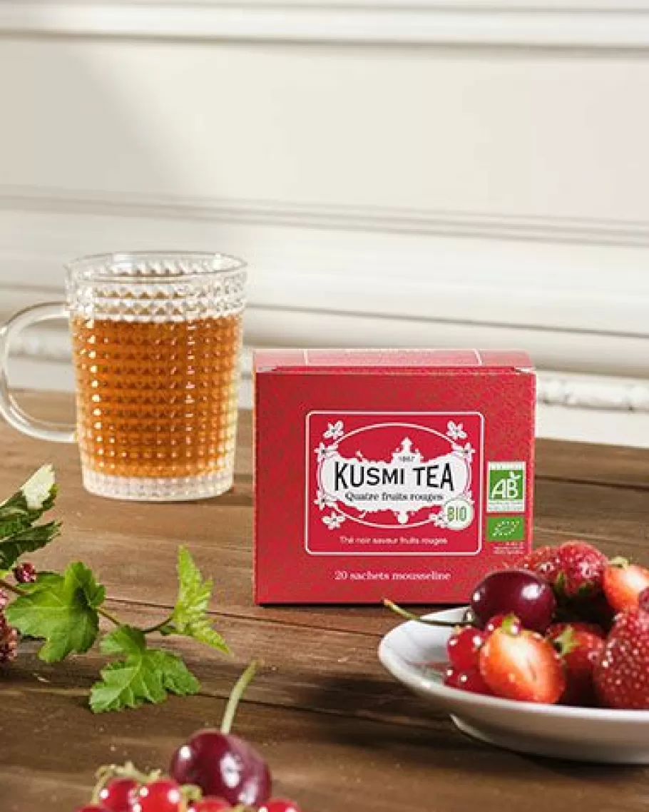 Organic Tea | Black Tea-Kusmi Tea Four Red Fruits Black tea, red berries