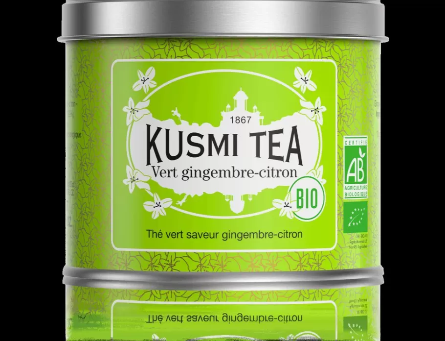 Organic Tea | Green Tea-Kusmi Tea Green Ginger-Lemon Green tea, ginger, lemon