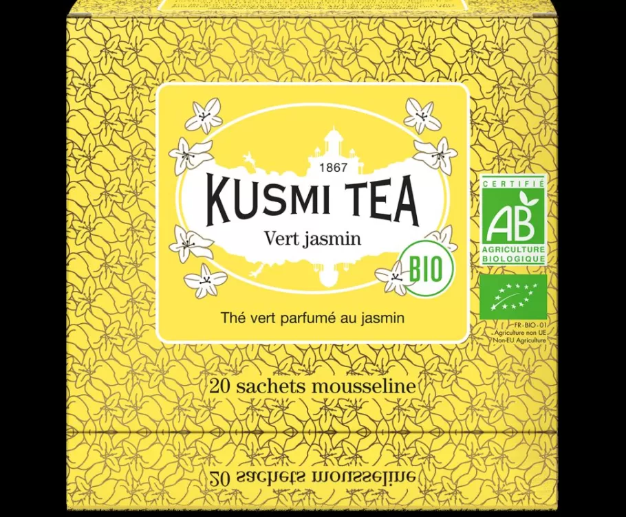 Organic Tea | Green Tea-Kusmi Tea Green Jasmine Jasmin flavored green tea