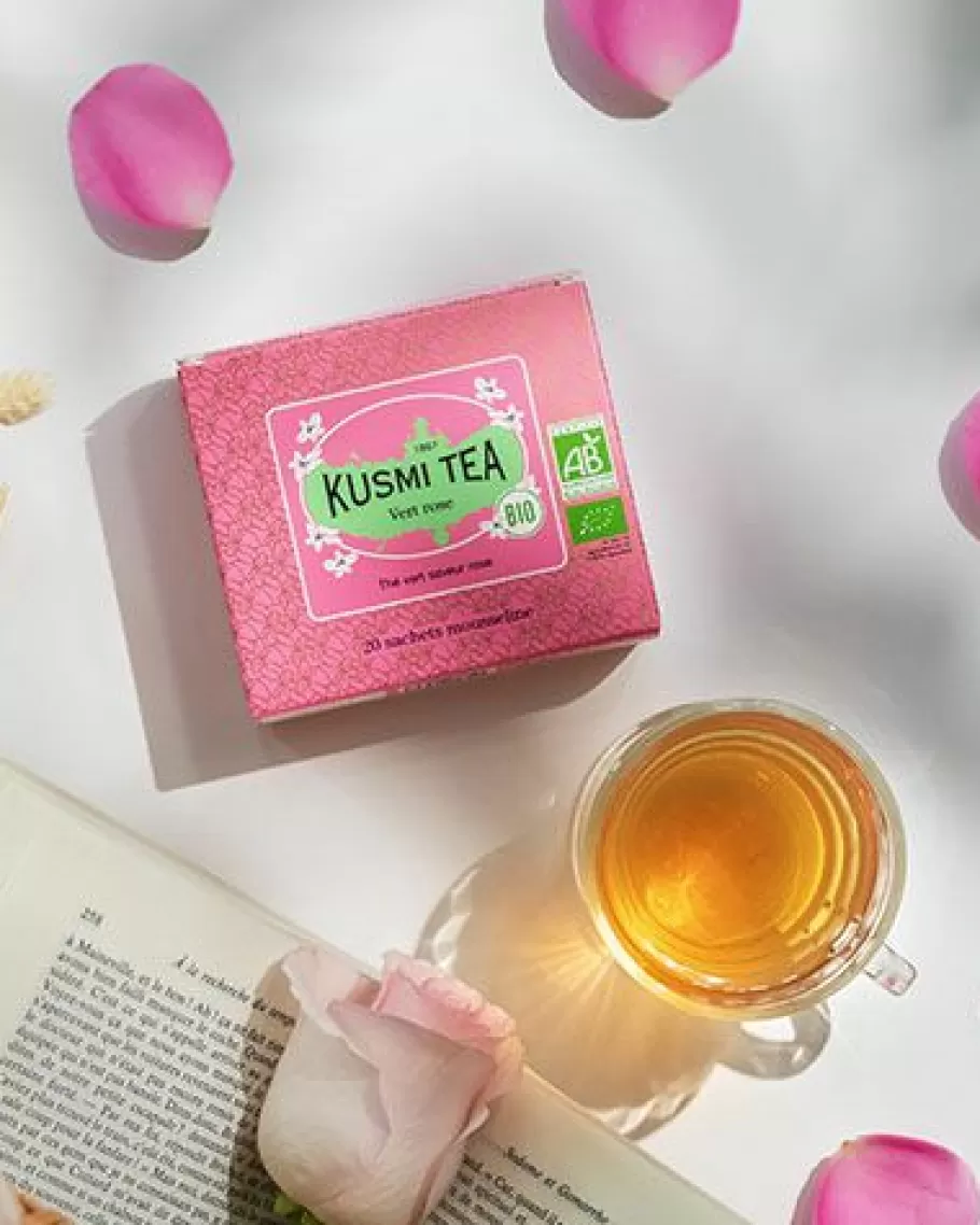 Organic Tea | Green Tea-Kusmi Tea Green rose Rose flavored green tea