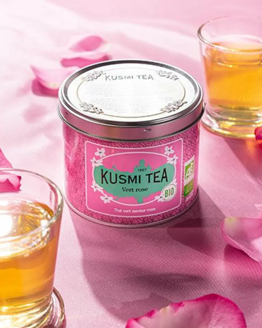 Organic Tea | Green Tea-Kusmi Tea Green rose Rose flavored green tea