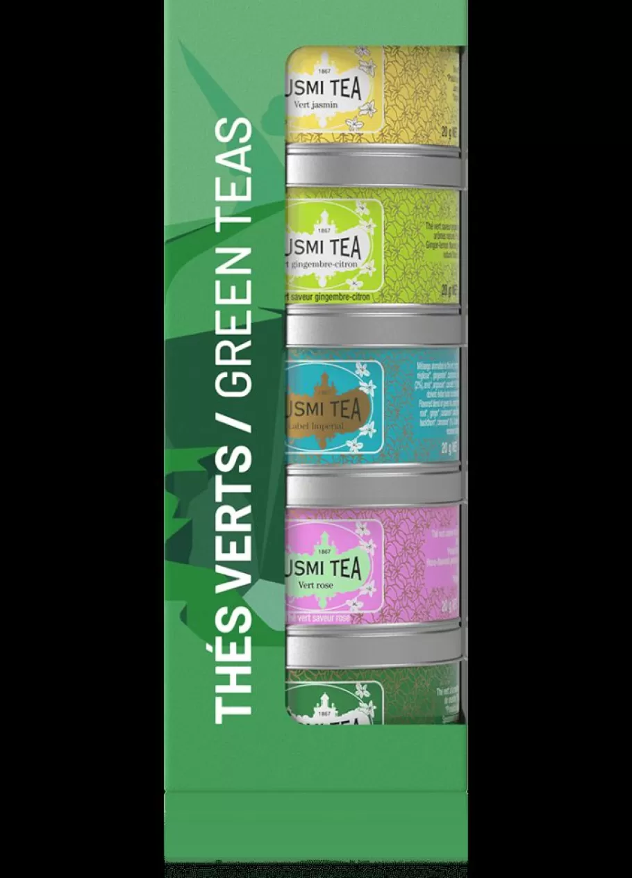 Tea Samplers-Kusmi Tea Green Teas gift set Loose leaf green teas