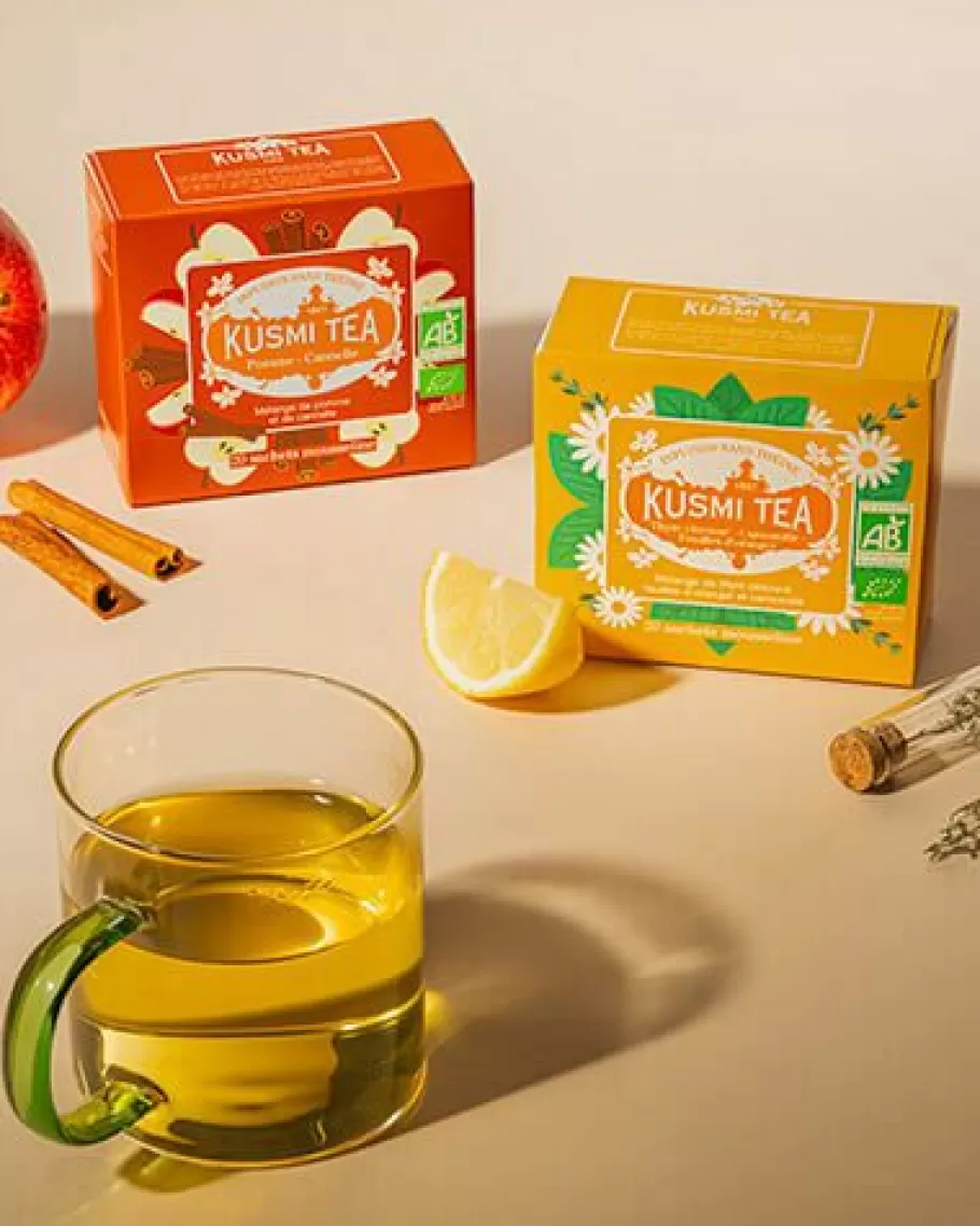 lemon_thyme__chamomile__orange_leaveschamomile_herbal_tea_lemon_thyme_2.webp Caffeine-free | Rooibos-Kusmi Tea Lemon Thyme - Chamomile - Orange LeavesChamomile herbal tea, lemon thyme