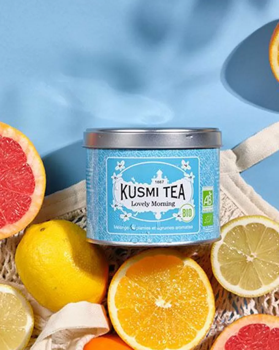 Organic Tea | Green Tea-Kusmi Tea Lovely Morning Green tea, yerba mate, lemon