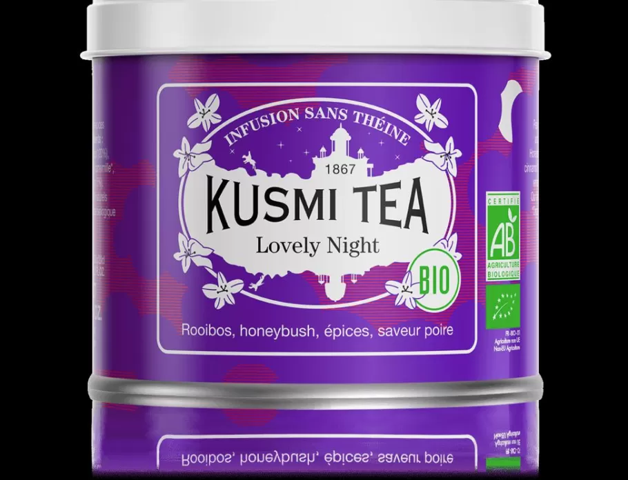 Caffeine-free | Organic Tea-Kusmi Tea Lovely Night Rooibos, honeybush, linden