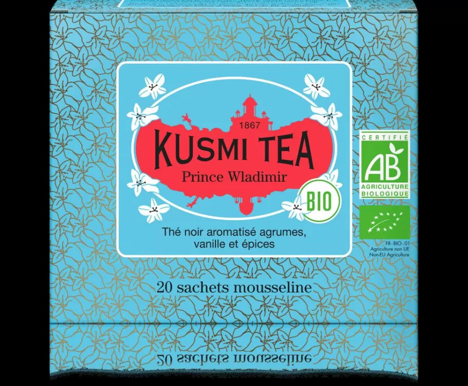 Organic Tea | Black Tea-Kusmi Tea Organic Prince VladimirEarl Grey black tea, orange