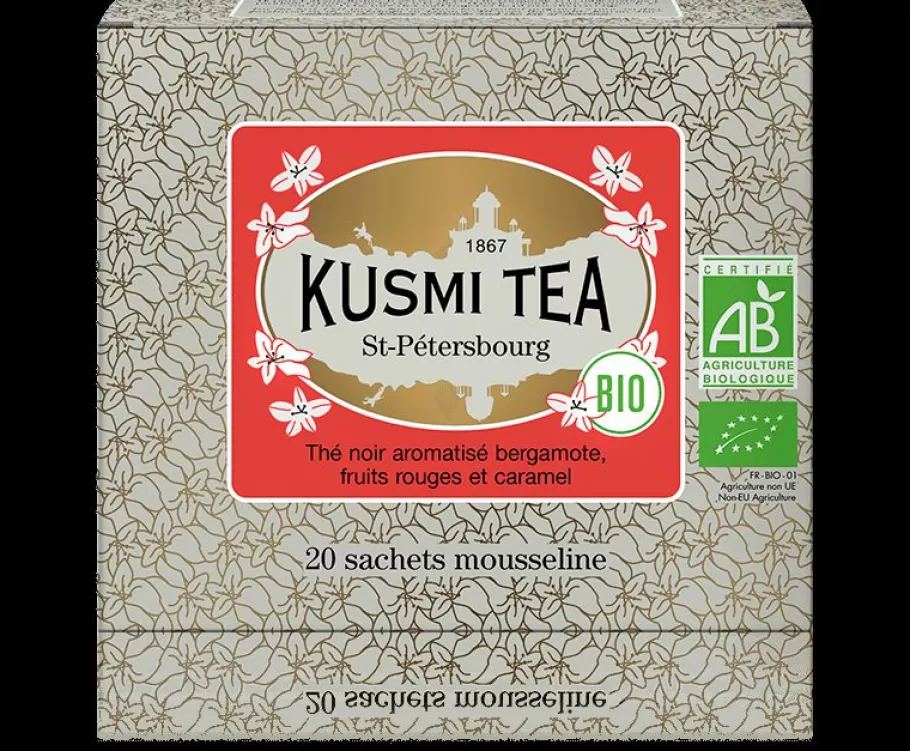 Organic Tea | Black Tea-Kusmi Tea St-Petersburg Earl grey black tea, caramel, berry