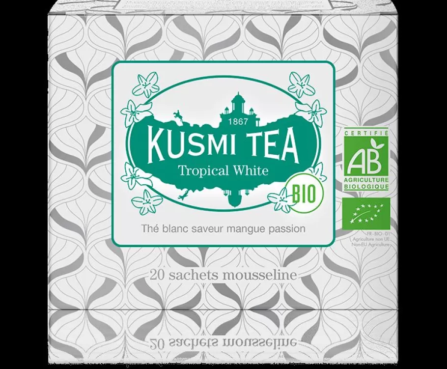 Organic Tea | White Tea-Kusmi Tea Tropical White White tea, mango, passion fruit