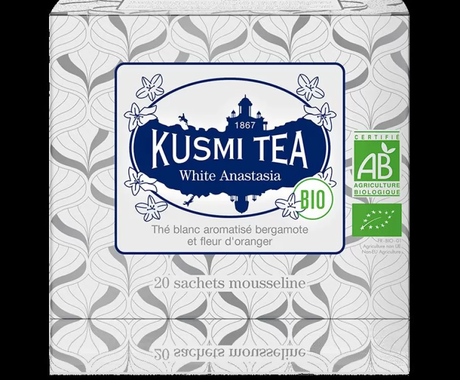 Organic Tea | White Tea-Kusmi Tea White Anastasia White tea with bergamot