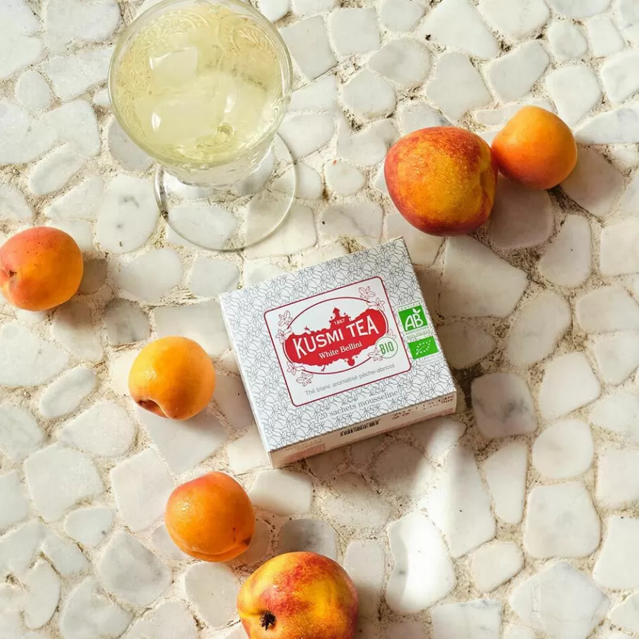 Organic Tea | White Tea-Kusmi Tea White Bellini White tea, peach, apricot